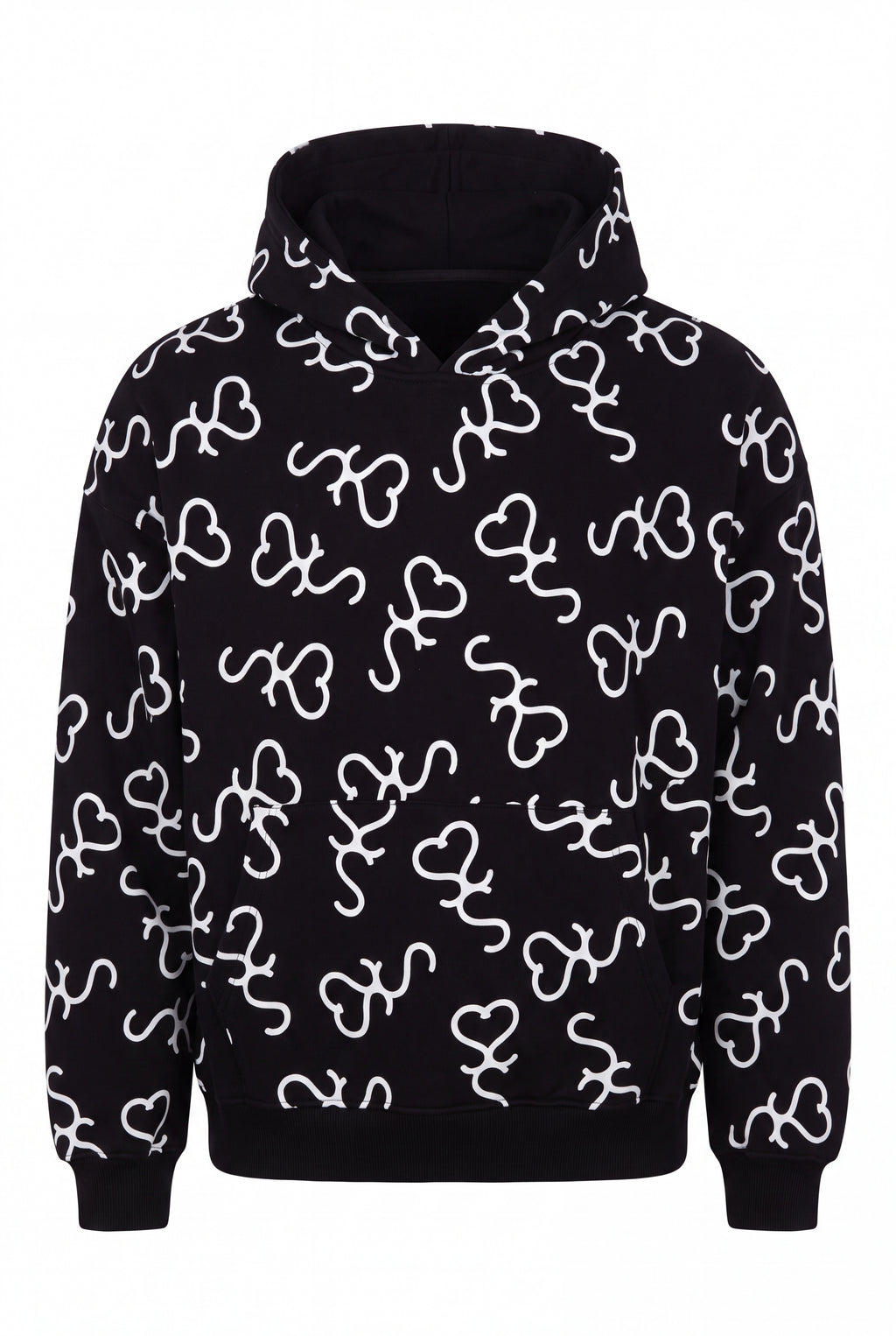 SSS Black & White Monogram Hoodie